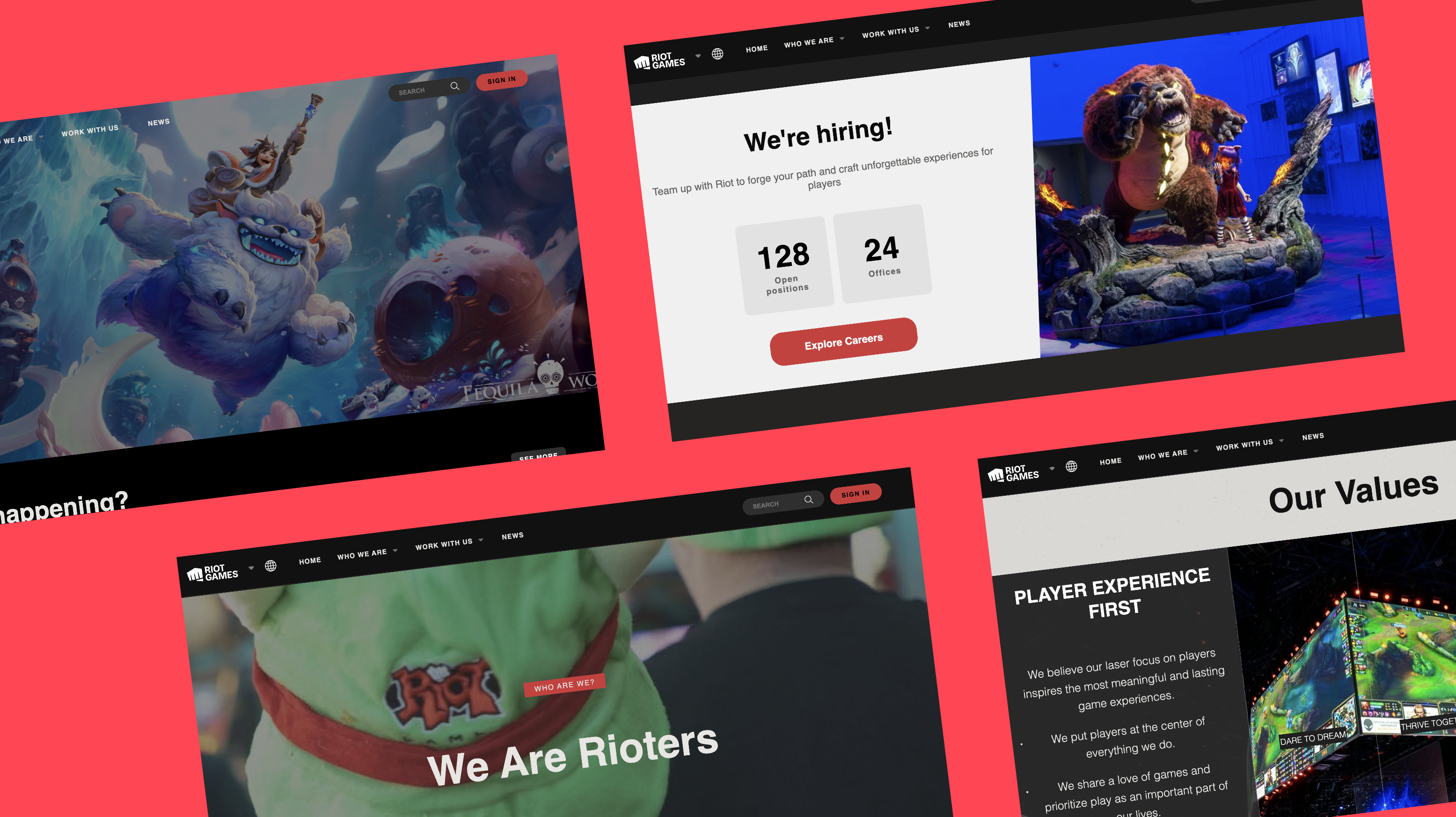 My Riot Games website that I fully coded myself.